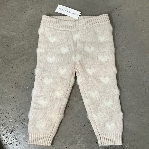 Janie and Jack Heart Sweater Pants - Picture 1 of 4